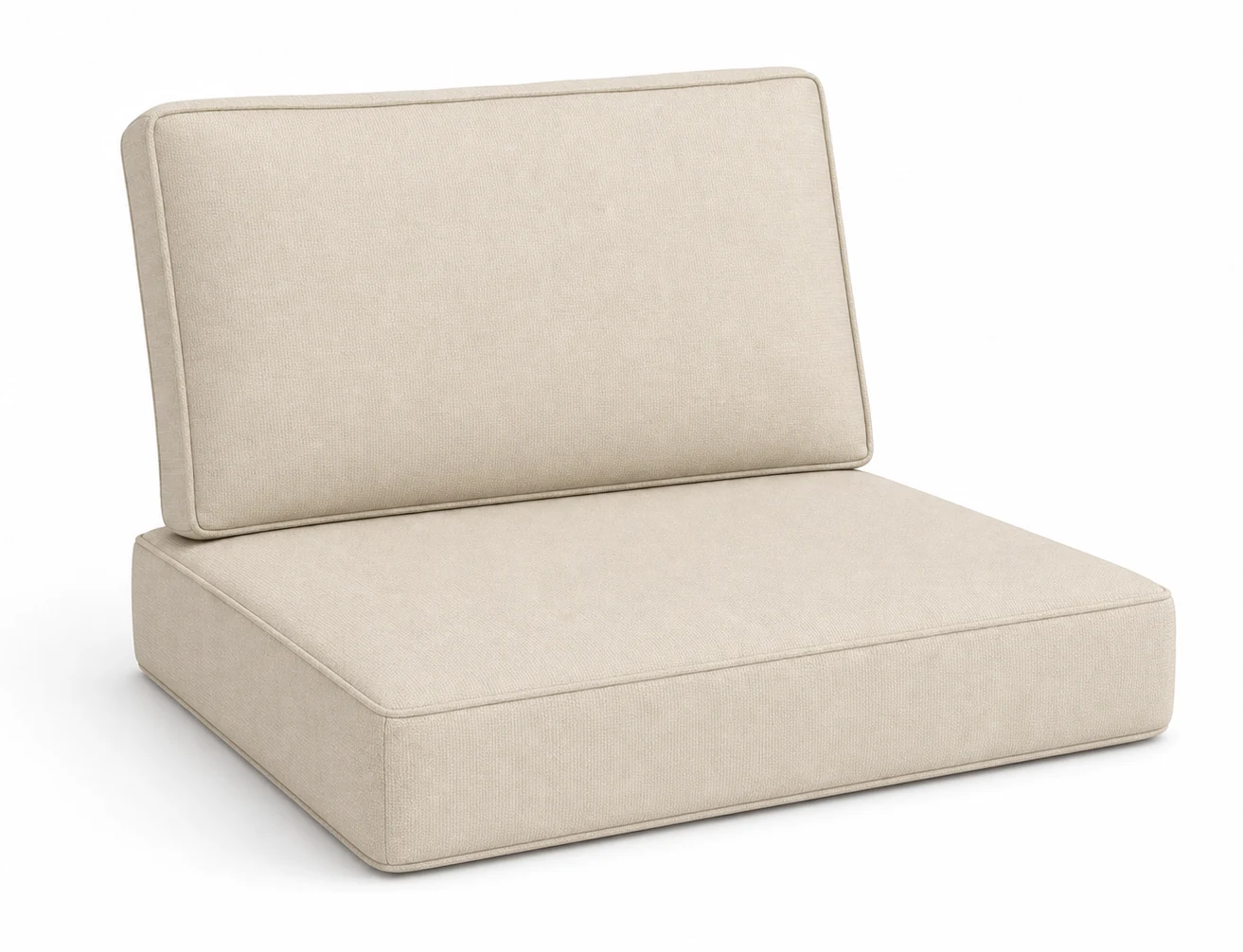 Seat and back cushion set