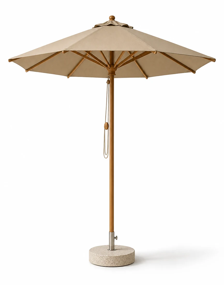 Beige 2.5 m umbrella